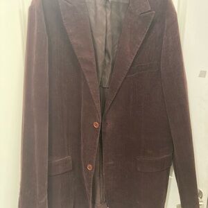 INC International Concepts Men's Velvet Blazer in Deep Brown